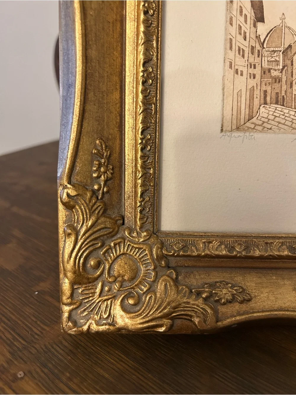 Etched Florence Italy art 240/300